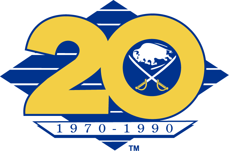 Buffalo Sabres 1989 90 Anniversary Logo cricut iron on